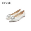 D:FUSE/迪芙斯2023春季新款尖头水钻花饰扣低跟单鞋女鞋DF31111050 商品缩略图2