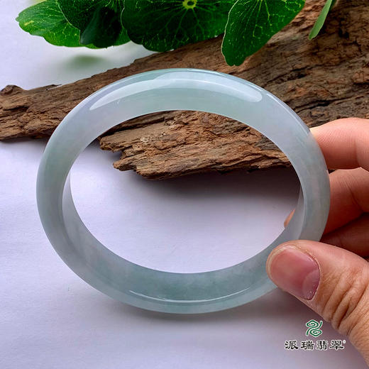 派瑞翡翠 翡翠手镯 糯种 飘花 商品图1