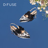 DFuse迪芙斯2023春季新款尖头真丝蝴蝶结低跟单鞋女鞋DF31114111 商品缩略图9