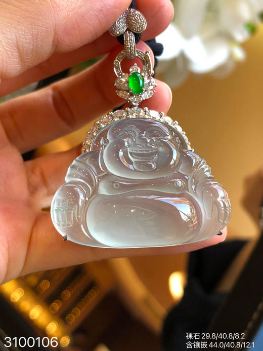 玻璃佛公吊坠【3100106】具体价格微信咨询 商品图2