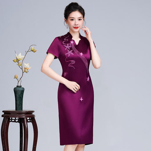 高贵年轻款丈母娘婚庆喜婆婆婚宴装平时可穿LHS-A24 商品图2