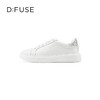 D:FUSE/迪芙斯2023春季新款羊皮圆头烫钻小白鞋休闲板鞋DF31112293 商品缩略图1