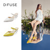 DFuse迪芙斯2023春季新款羊皮仙女水晶跟包头拖鞋单鞋DF31114045 商品缩略图0
