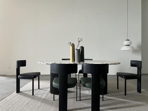 Eket餐椅 | 涂装橡黑/水洗白/胡原可选，坐垫皮布面料可选，详询客服 商品图5