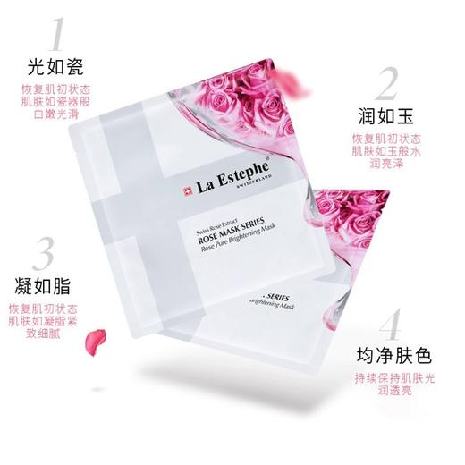 【中欧班列精选2盒】瑞士面膜 瑞斯美玫瑰精粹雪莹净肌/黑钻清透紧致/润泽保湿面膜35g*6片/盒 商品图2