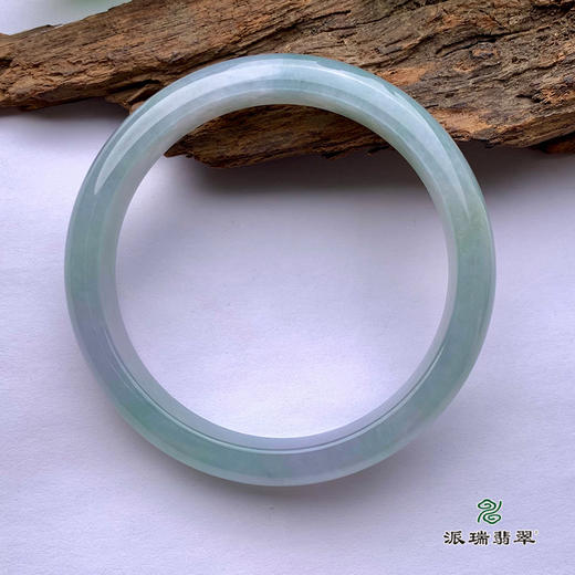 派瑞翡翠 翡翠手镯 糯种 飘花 商品图4