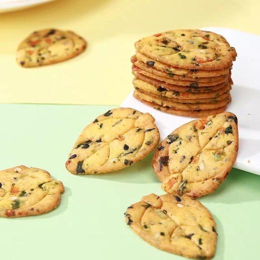 【“蔬”脆感受好食光！九蔬菜饼干营养 健康小圆饼】酥酥脆脆好吃到停不下来，健康营养老少皆宜，看得见的蔬菜粒，网红零食下午茶苏打薄脆爆款夏日中式好物健康特价清仓 商品图2
