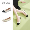 D:FUSE/迪芙斯春季新款羊皮方头烫钻平底蛋卷鞋单鞋DF31111306 商品缩略图0