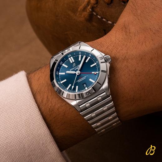 百年灵 Breitling 机械计时双时区自动机械腕表 A32398101C1A1 商品图4