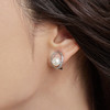 Manreya玛芮雅“白露”法式珍珠无痛耳夹法式复古气质简约 商品缩略图0