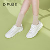 D:FUSE/迪芙斯2023春季新款羊皮圆头烫钻小白鞋休闲板鞋DF31112293 商品缩略图4