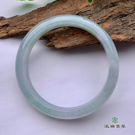 派瑞翡翠 翡翠手镯 糯种 飘花 商品图2