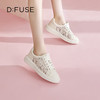 DFuse迪芙斯2023春季新款圆头刺绣蕾丝小白鞋休闲板鞋DF31112296 商品缩略图6