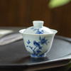 青花花鸟盖碗110ml 商品缩略图1