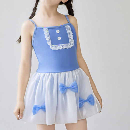 【萌趣童真❗️新款儿童中小童吊带泳衣】柔软舒适，设计精美，具有良好的透气性和快干性，蝴蝶结可爱公主裙式泳衣温泉泳衣粉丝专属 商品图2