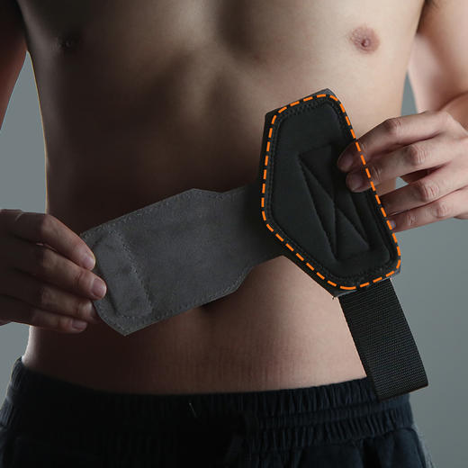 TMT机甲风助力带硬拉牛皮护掌护腕握力带 商品图3