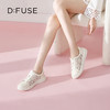 DFuse迪芙斯2023春季新款圆头刺绣蕾丝小白鞋休闲板鞋DF31112296 商品缩略图7