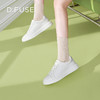 D:FUSE/迪芙斯2023春季新款羊皮圆头烫钻小白鞋休闲板鞋DF31112293 商品缩略图6