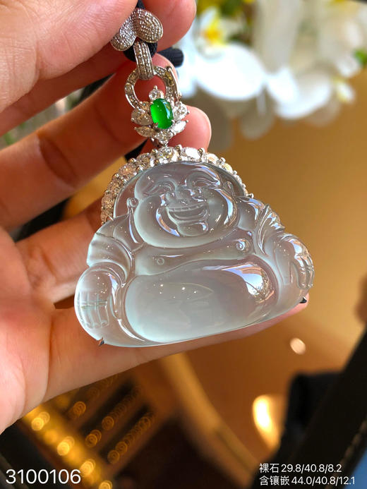 玻璃佛公吊坠【3100106】具体价格微信咨询 商品图0
