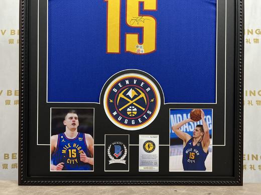 收藏系列 约基奇 掘金队15号深蓝色 亲笔签名球衣 商品图3