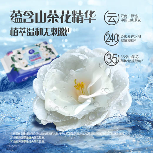 【官方包邮】维达山茶花湿厕纸80片×2包 商品图5