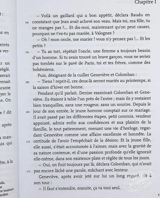 【中商原版】妇女乐园 法文原版 Au bonheur des dames 1883 texte abrege 左拉 Emile Edouard Charles Anthony Zola 商品图5