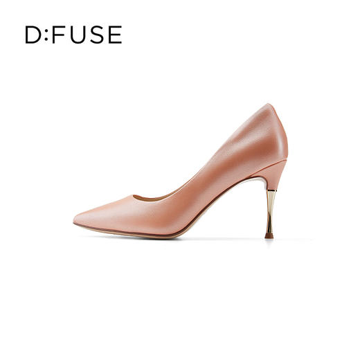 D:FUSE/迪芙斯2023秋季新品尖头金属跟简约百搭高跟鞋DF31111107 商品图4