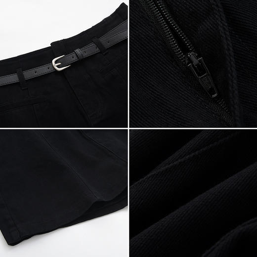 女装开扣配皮带A摆宽松裙裤-P026K3222026 商品图2