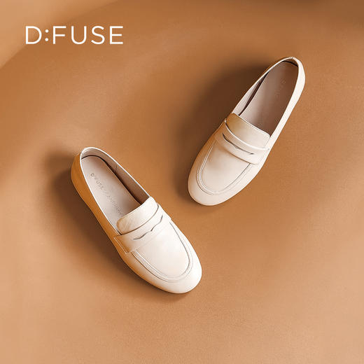 D:FUSE/迪芙斯春季新品圆头素面简约百搭乐福鞋单鞋DF31112018 商品图14