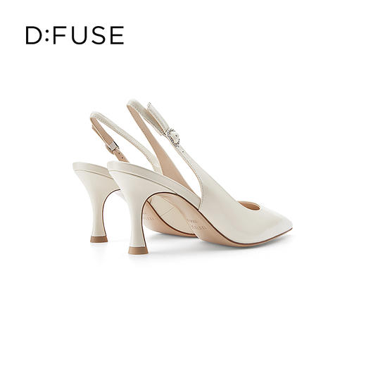 DFuse迪芙斯2023春季新款方头中后空细跟高跟单鞋女鞋DF31114105 商品图3