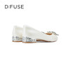 D:FUSE/迪芙斯2023春季新款尖头水钻花饰扣低跟单鞋女鞋DF31111050 商品缩略图3