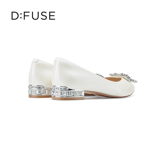 D:FUSE/迪芙斯2023春季新款尖头水钻花饰扣低跟单鞋女鞋DF31111050 商品图3