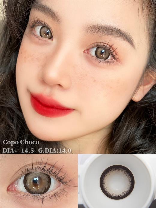 doragina日抛 奶乖泰迪 挺好看一个棕巧色 含硅水凝胶 14.5mm 日抛无售后！ 商品图0