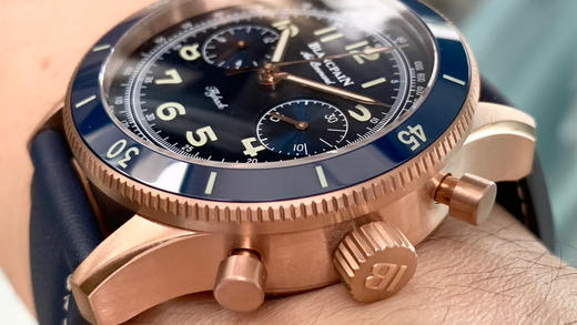 NOOB墙裂推荐新品 宝珀全新Ait Command空军司令系列AC02，极具传奇色彩的计时码表，新款空军司令在设计上忠于历史传统，并将上世纪50年代的复古风格和宝珀的高级制表工艺充分融合！ 商品图4