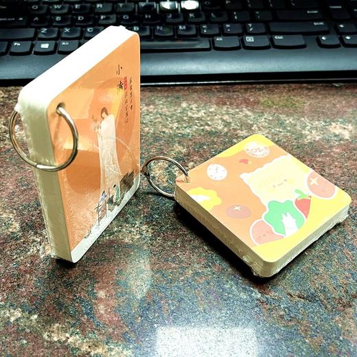 晨光卡通可爱杭素创意铁圈小本子学生随身便携带口袋笔记本空白活页环扣式英语单词本空白便签线圈 商品图2