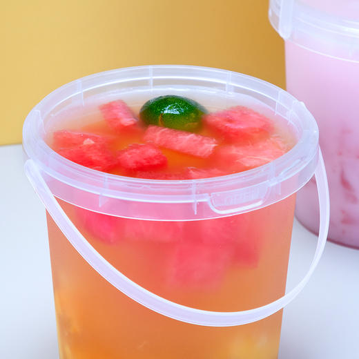 喇叭花一桶水果茶桶杯700ml网红手提奶茶桶一次性芋泥桶杯烧仙草 商品图1