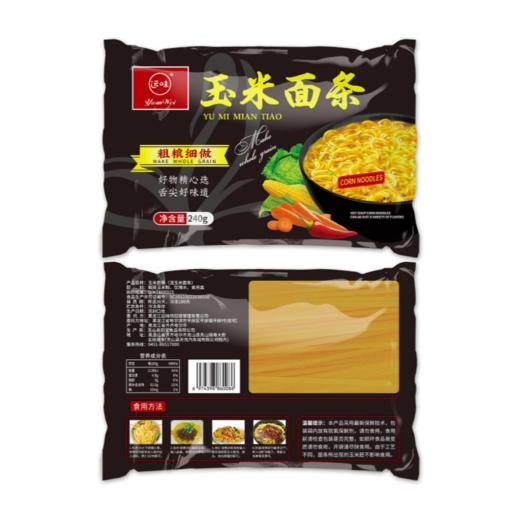 东北玉米面条代餐饱腹粗粮240g/袋 鲜玉米面条 商品图3