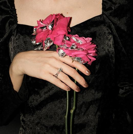 MINT THERAPY 液态蔷薇花戒指 商品图0