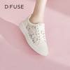 DFuse迪芙斯2023春季新款圆头刺绣蕾丝小白鞋休闲板鞋DF31112296 商品缩略图4