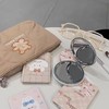 折叠双面化妆镜可爱PU迷你小镜子化妆镜随身便携梳妆镜女学生带翻盖式创意迷你小号双面圆镜方镜 商品缩略图2