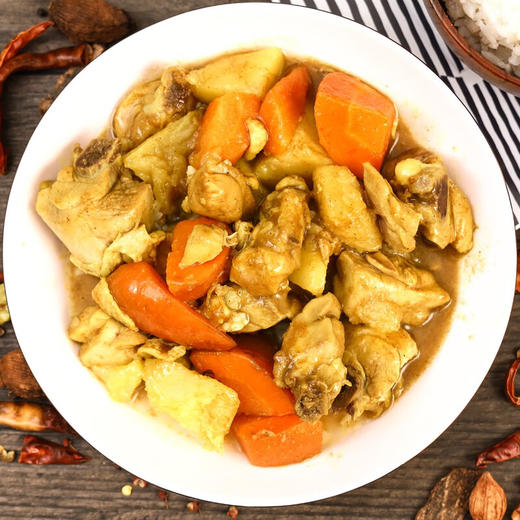 范鲜社  泰味咖喱鸡  预制菜加热即  250g *3盒 商品图4