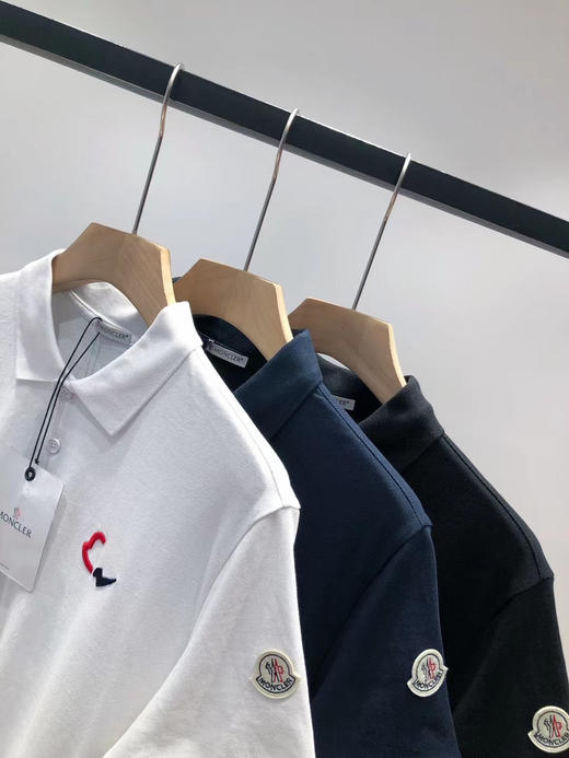 MONCLER/蒙口 2023春夏新款高端优雅男士Polo衫 顶级时尚休闲商务翻领衫 商品图4