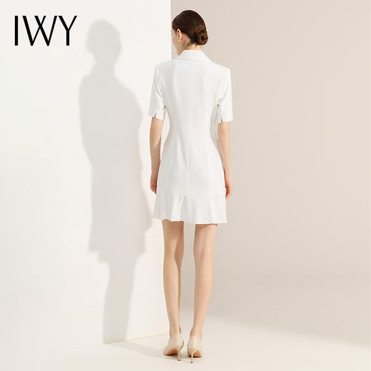 IWY/白色西装连衣裙女夏季新款职业装气质高端女神范面试正装裙子Q11255 商品图4