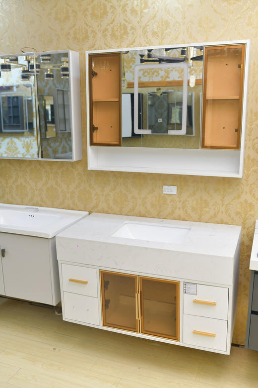 浴室柜 A03白-100CM 三包装 商品图0