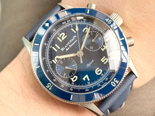 NOOB墙裂推荐新品 宝珀全新Ait Command空军司令系列AC02，极具传奇色彩的计时码表，新款空军司令在设计上忠于历史传统，并将上世纪50年代的复古风格和宝珀的高级制表工艺充分融合！ 商品图7