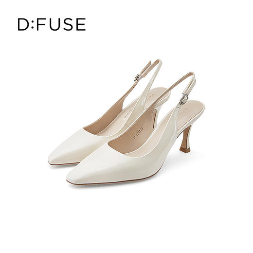 DFuse迪芙斯2023春季新款方头中后空细跟高跟单鞋女鞋DF31114105 商品图2
