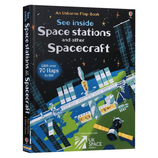 尤斯伯恩看里面系列 空间站 太空飞行器 英文原版绘本 See inside Stations and Other Spacecraft 纸板翻翻书 儿童科普读物 商品图3