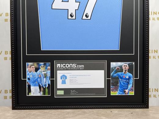 收藏系列 福登47号蓝色 19-20赛季 亲笔签名球衣 ICONS 商品图4