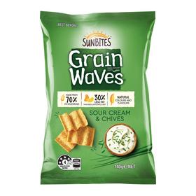 Sunbites酸奶油葱香味谷物片140g/袋
