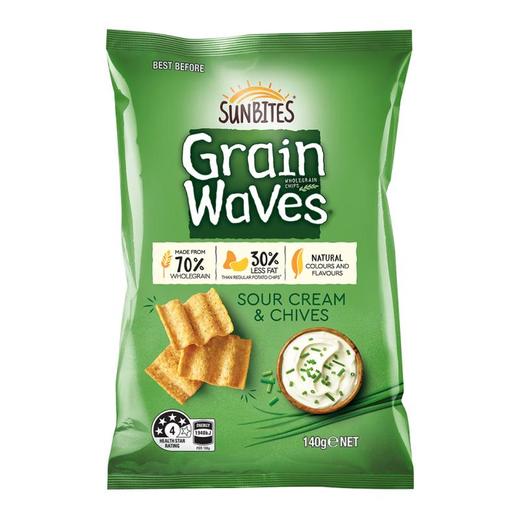 Sunbites酸奶油葱香味谷物片140g/袋 商品图0